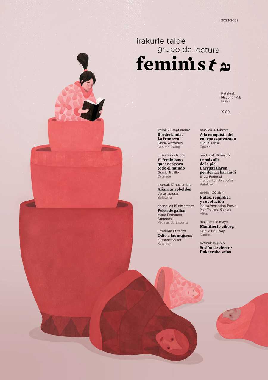 Cartel grupo de lectura feminista